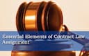 Essential Elements of Contract Law Assignment 