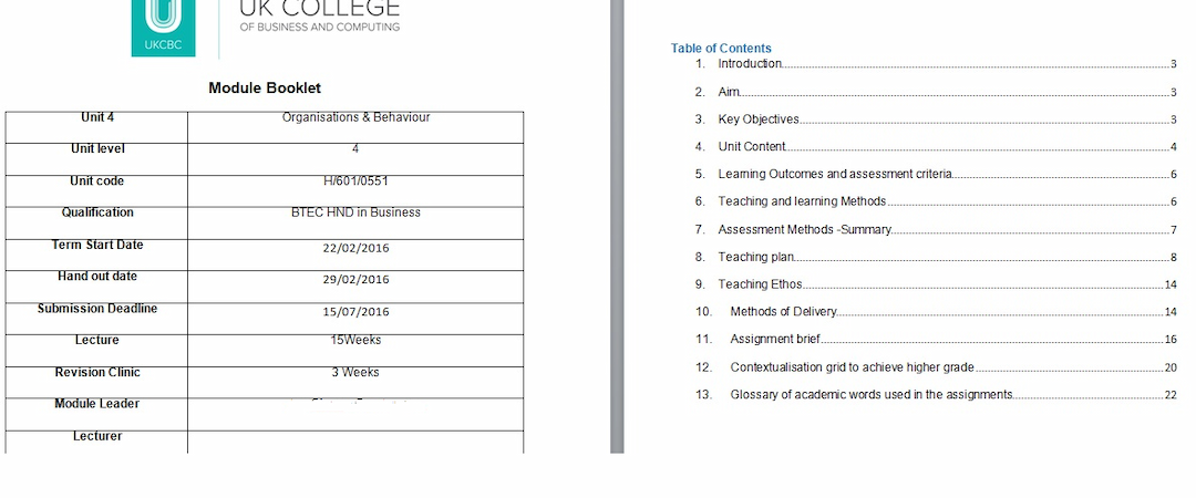 Unit 4 organisations behaviour