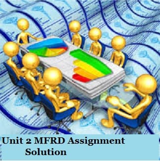 MFRD Assignment Solution