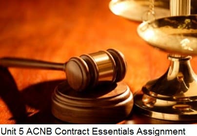 Unit 5 ACNB Contract Essentials Assignment