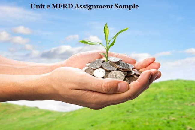 MFRD Assignment Sample